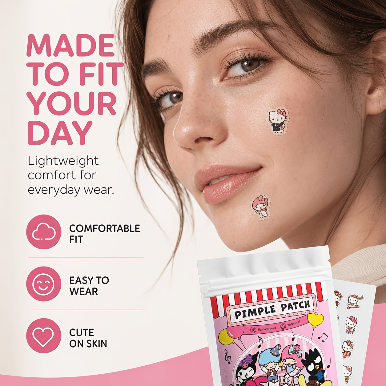 40/120PCS Hello Kitty acne pat - огляд і ціна Skincare Acne