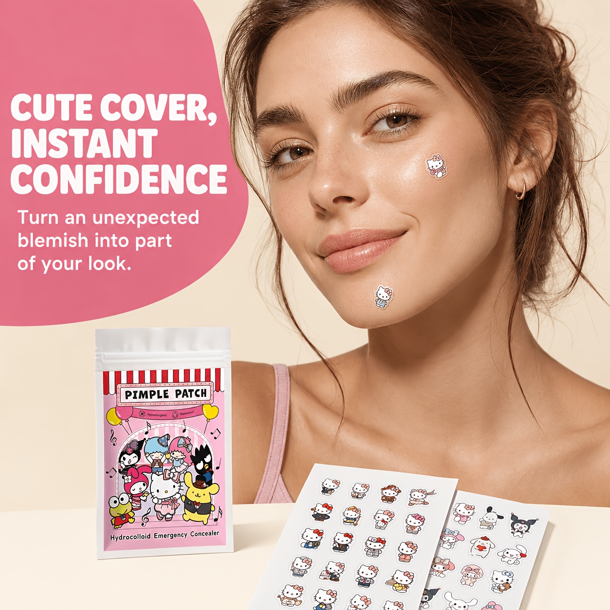 40/120PCS Hello Kitty acne pat - огляд і ціна Skincare Acne