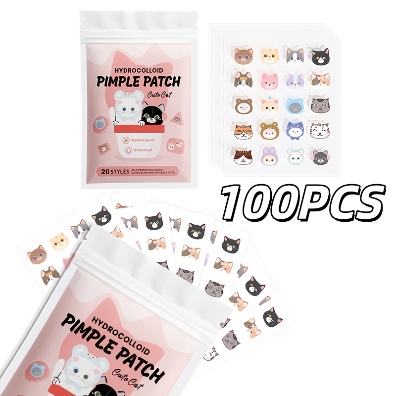 100pieces cute cat Pimple patc - огляд і ціна Skincare Acne