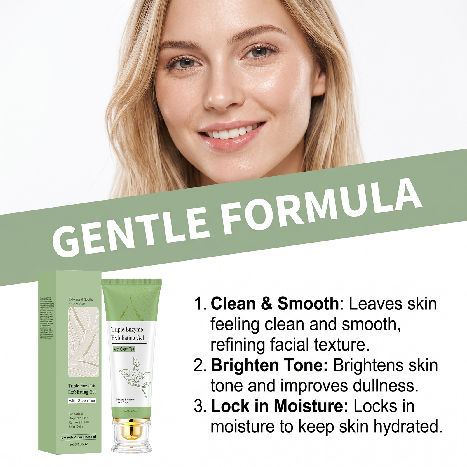 Green Tea Exfoliating Gel Deep - огляд і ціна Aha Bha Exfoliant