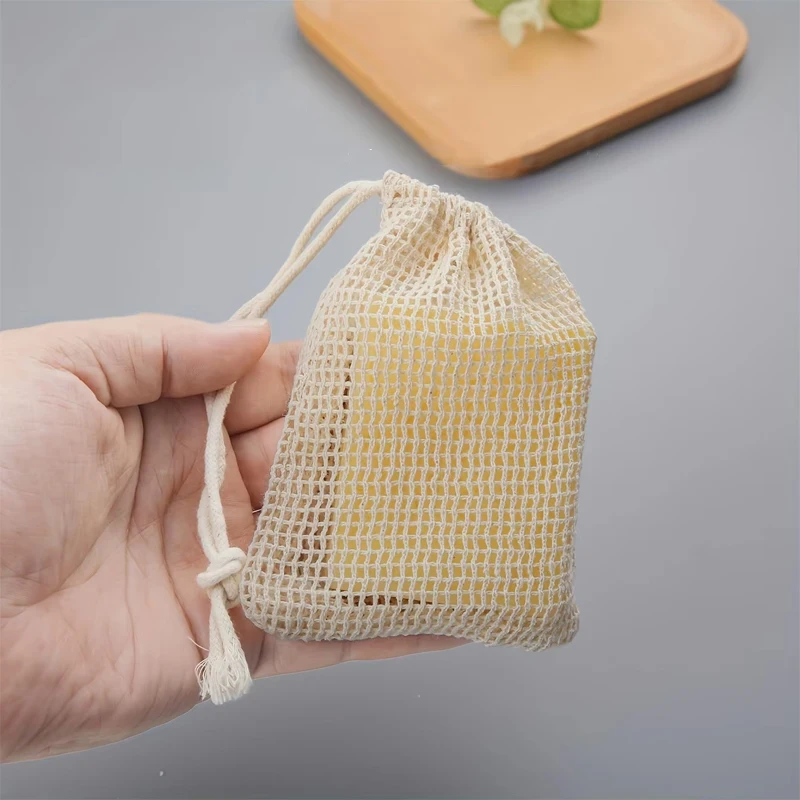 Natural Cotton Soap Saver Bag, - огляд і ціна Skincare D'Alba