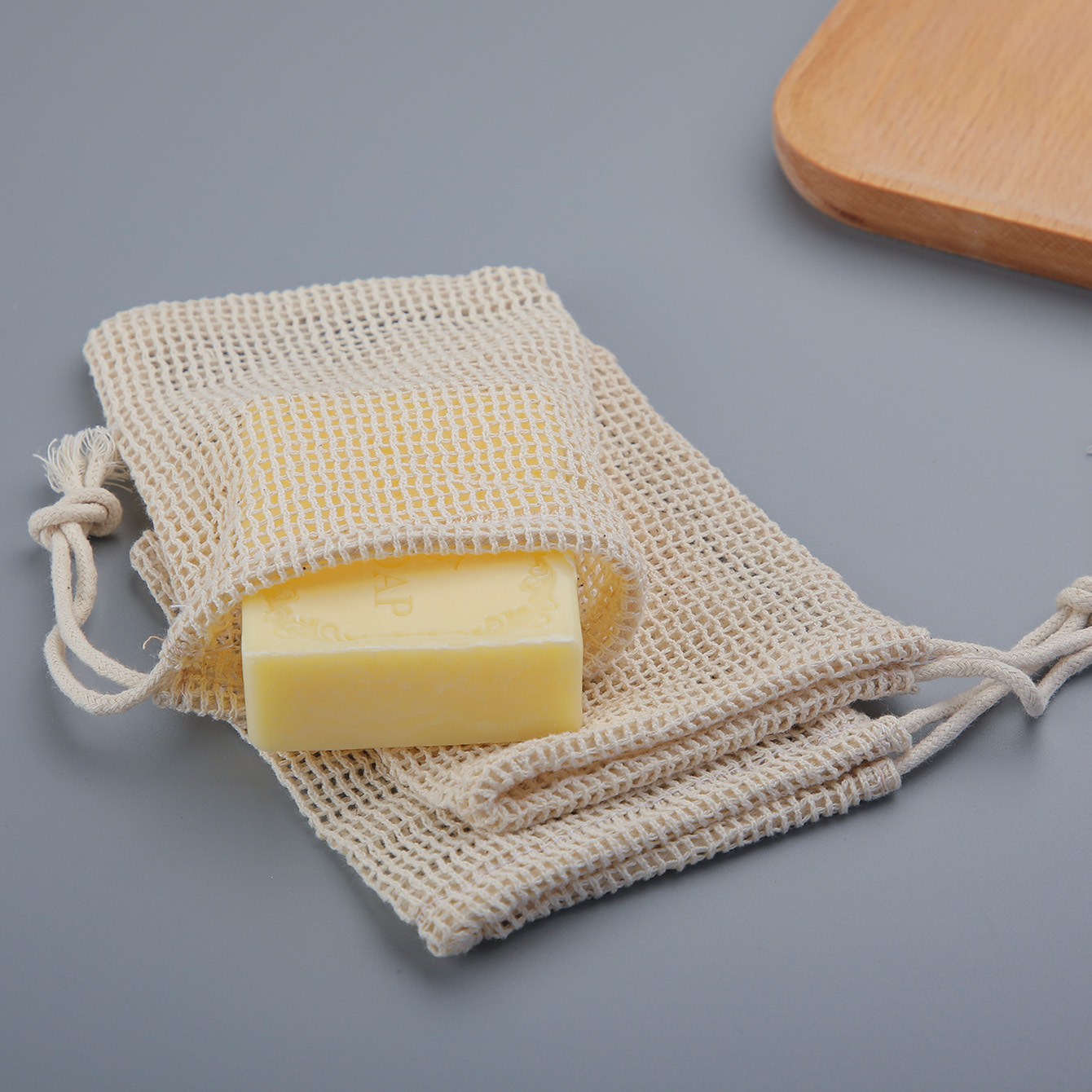 Natural Cotton Soap Saver Bag, - огляд і ціна Skincare D'Alba