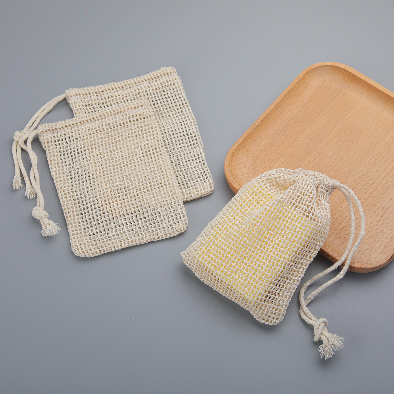 Natural Cotton Soap Saver Bag, - огляд і ціна Skincare D'Alba